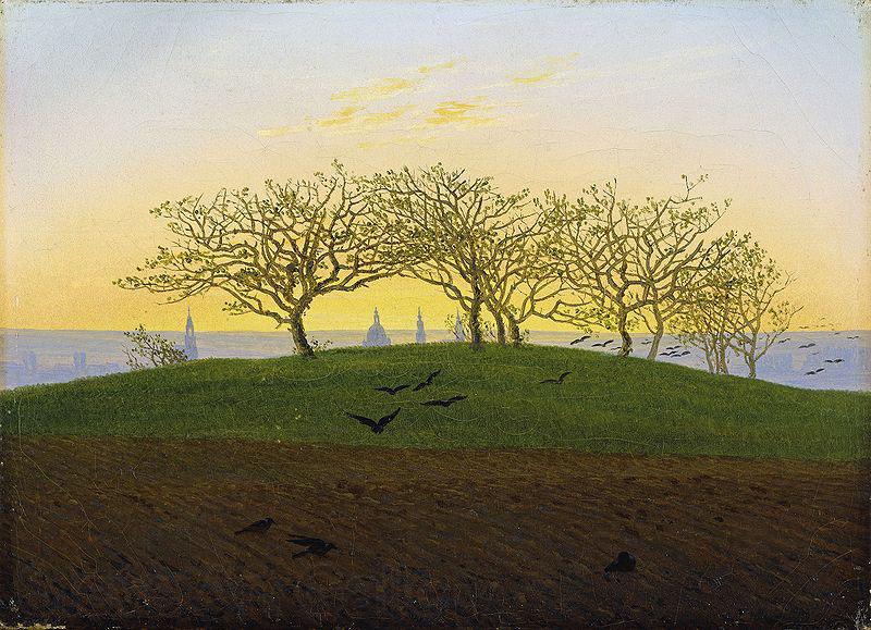 Caspar David Friedrich Hill and Ploughed Field near Dresden